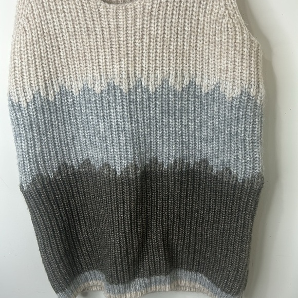 WILFRED FREE Karolin Knit Colorblock Sleeveless Knit Sweater Tunic Size Small - Picture 4 of 13